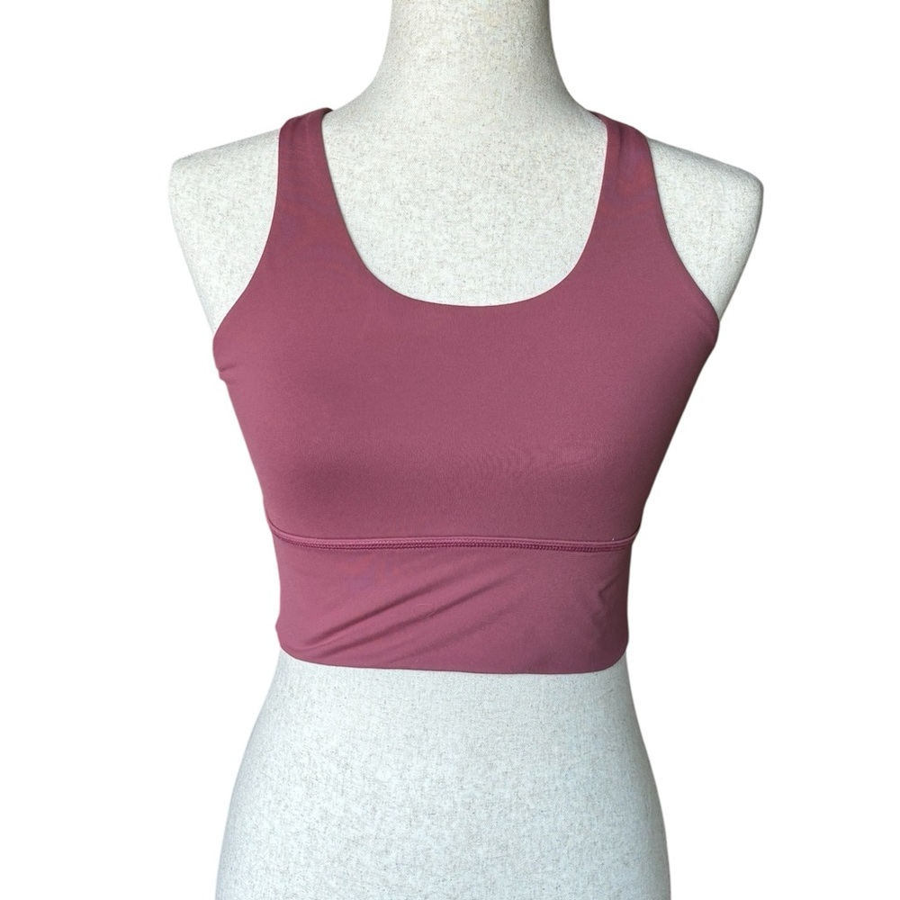 Physiq Apparel‎ Sports Bra Small Mauve Strappy Crisscross Back